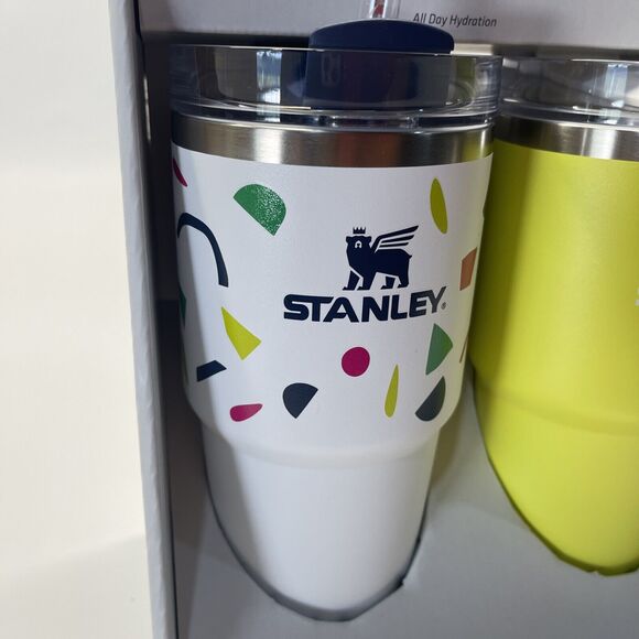 Stanley 2 Pack 20 oz Stainless Steel H2.0 Flowstate Quencher Tumbler Abstract - Picture 7 of 12